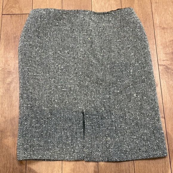 Valentino Roma tweed wool mini skirt dark green speckled vintage size S - Picture 7 of 14